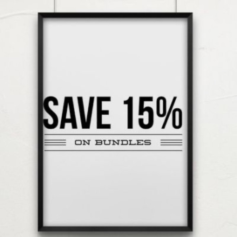 Automatically Save 15% on All Bundles!!